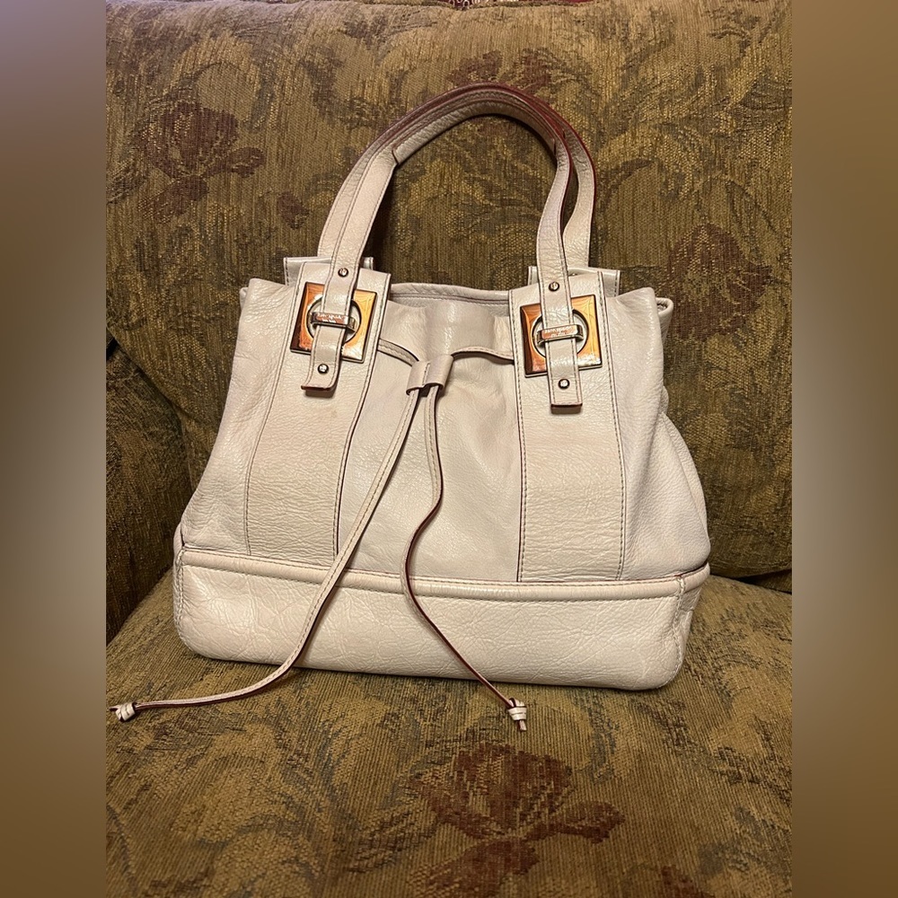 Kate Spade bucket leather shoulder bag Y2K